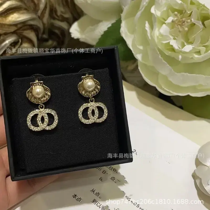 Chanel-Inspired Double C Earrings for Women