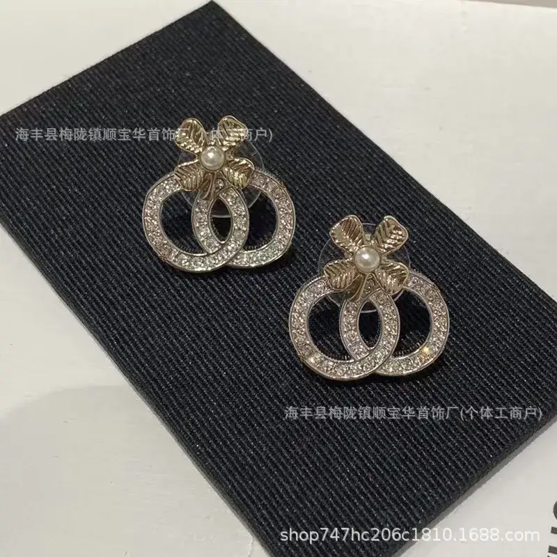 Chanel-Inspired Double C Earrings for Women