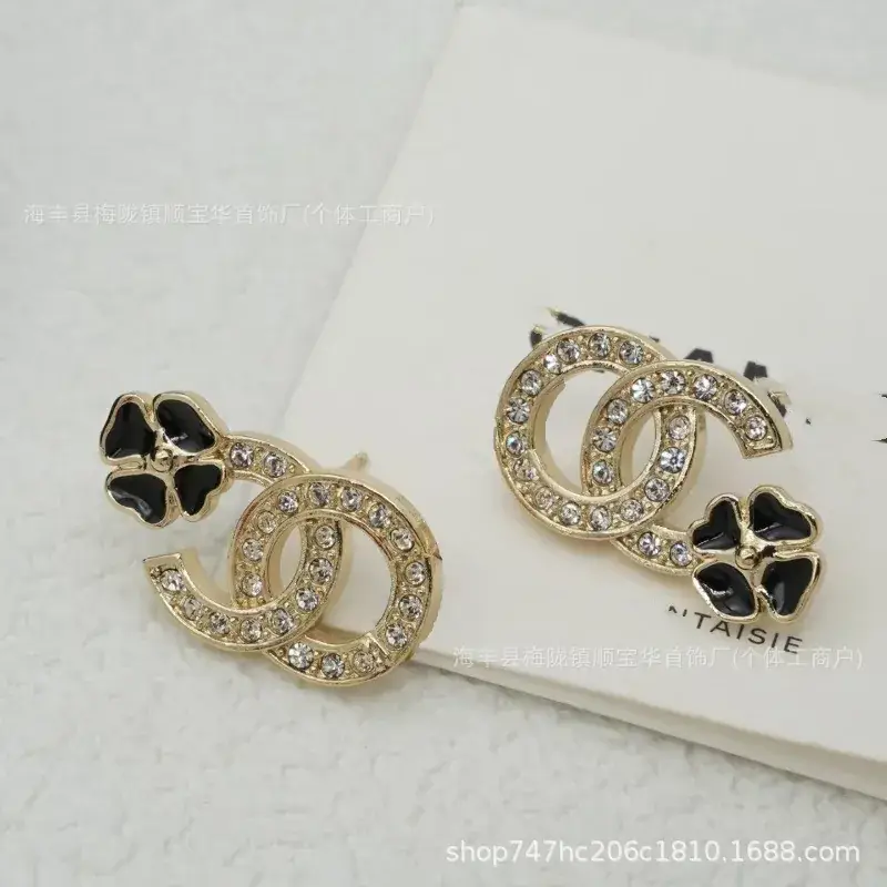 Chanel-Inspired Double C Earrings for Women