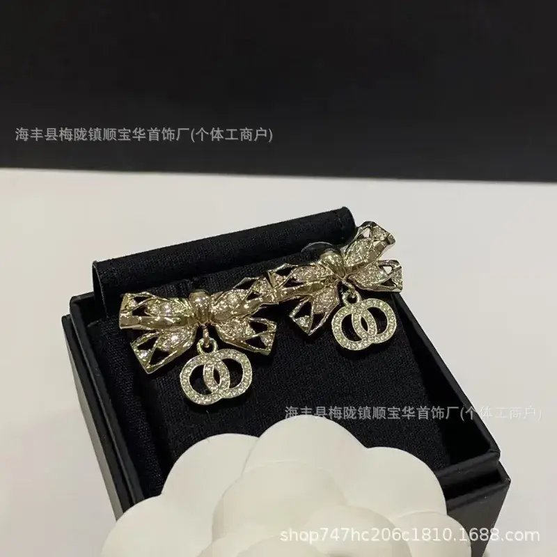 Chanel-Inspired Double C Earrings for Women