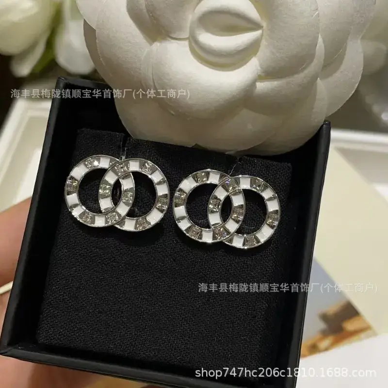 Chanel-Inspired Double C Earrings for Women