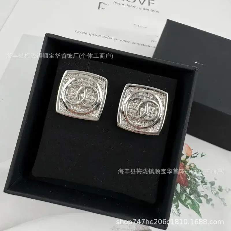 Chanel-Inspired Double C Earrings for Women