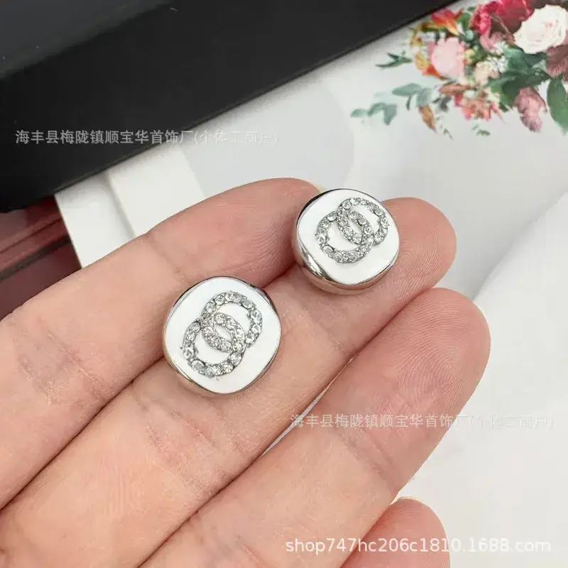Chanel-Inspired Double C Earrings for Women