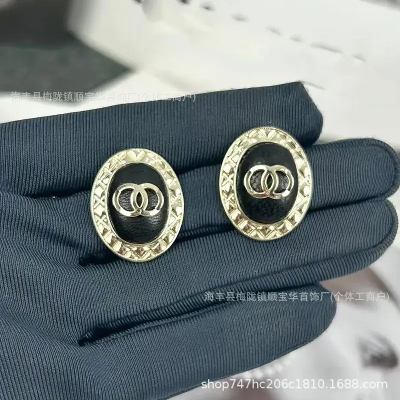 Chanel-Inspired Double C Earrings for Women