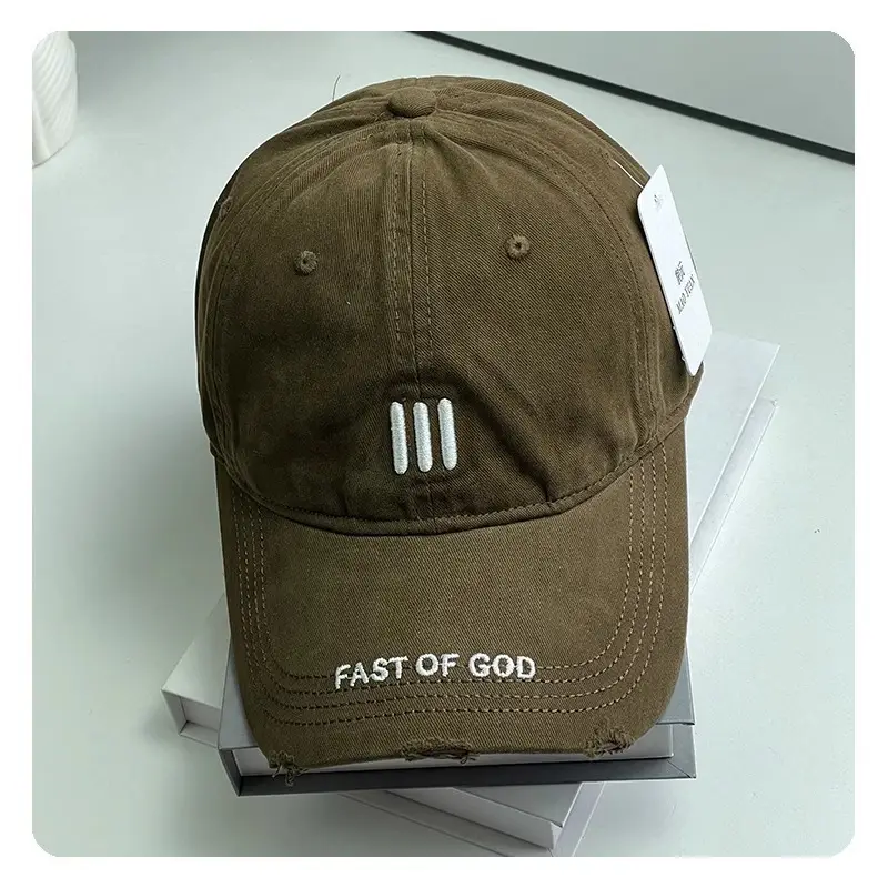 2025 New Style Hole Letter Embroider Soft Top Baseball Cap for Women — feature 19