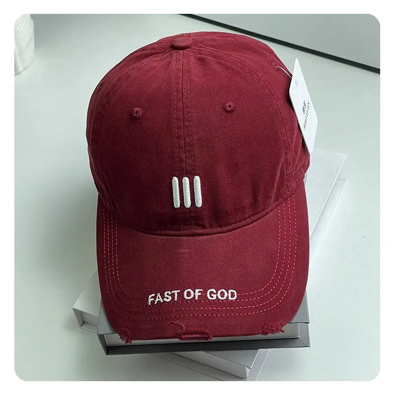 2025 New Style Hole Letter Embroider Soft Top Baseball Cap for Women — feature 23