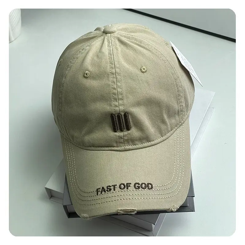 2025 New Style Hole Letter Embroider Soft Top Baseball Cap for Women - Image 2