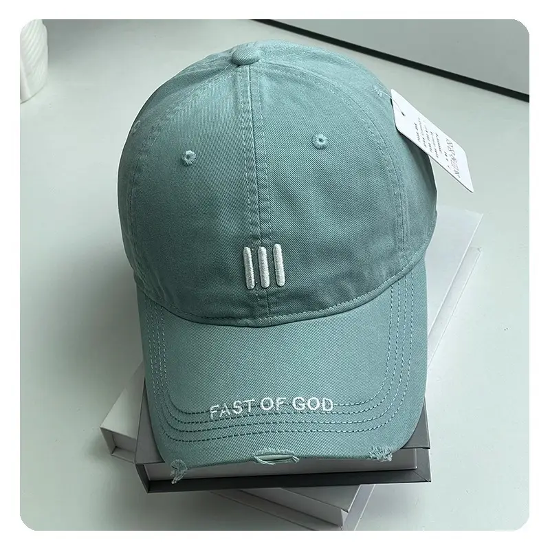 2025 New Style Hole Letter Embroider Soft Top Baseball Cap for Women - Image 5