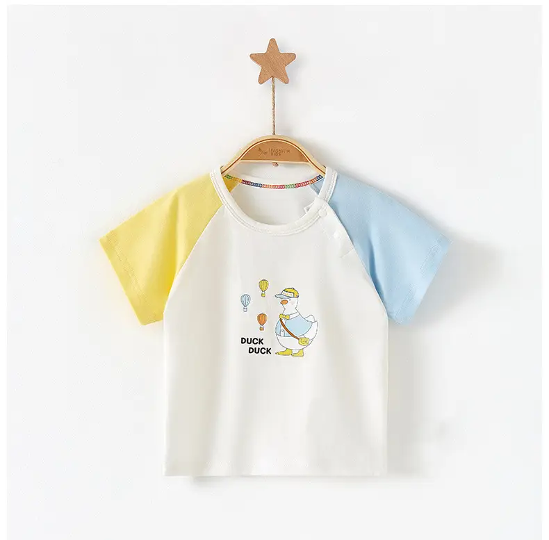 Baby T-Shirt White Green Pink Half Sleeve Summer Cotton — feature 11