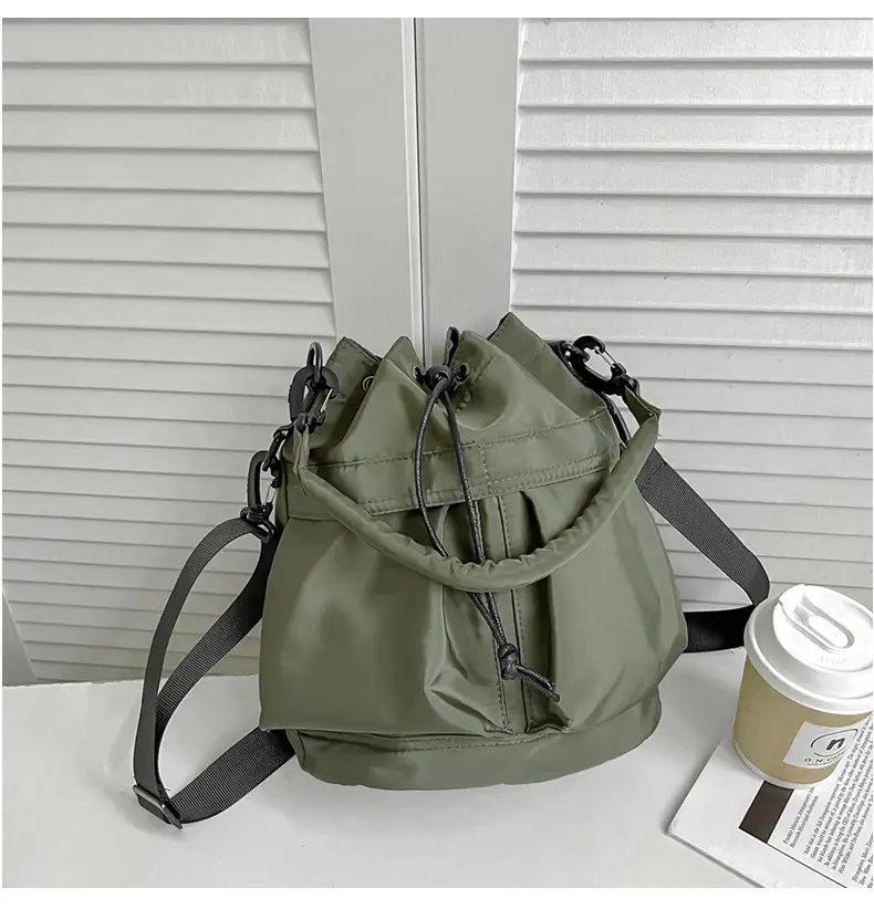 Beige Bucket Bag for Women Travel Sports Commuter — feature 15