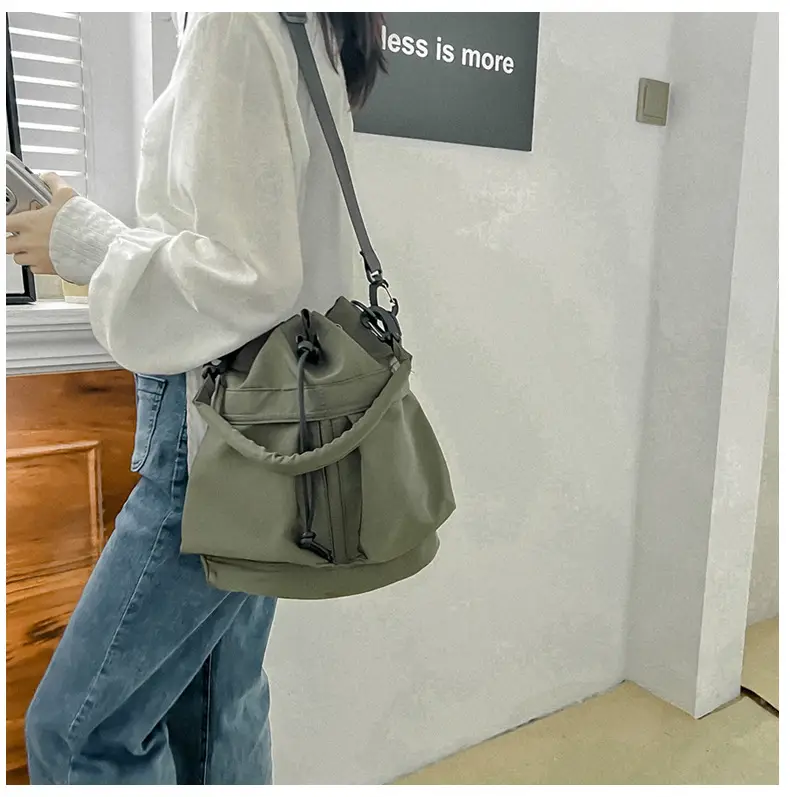 Beige Bucket Bag for Women Travel Sports Commuter — feature 35