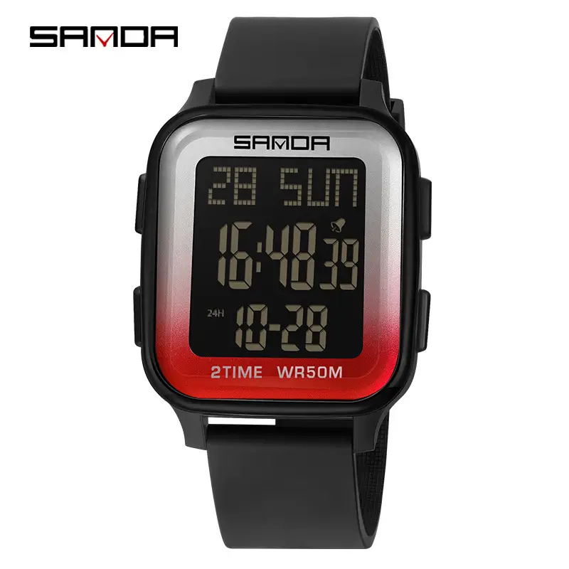 Sanda Digital Watch Men Women Blue 27W100