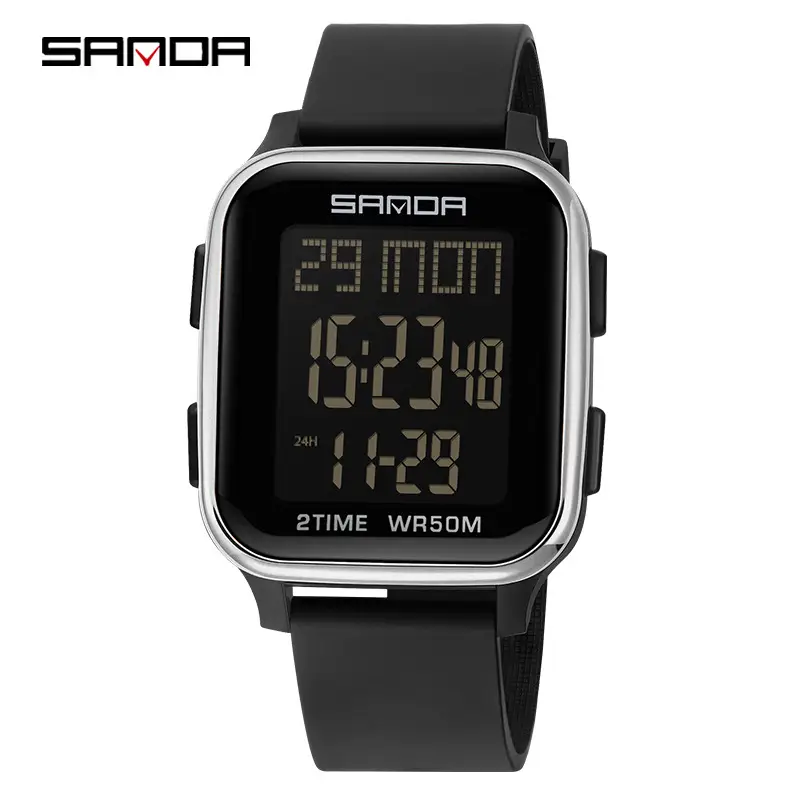 Sanda Digital Watch Men Women Blue 27W100