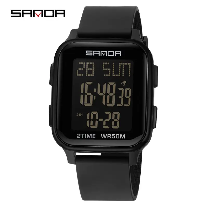 Sanda Digital Watch Men Women Blue 27W100