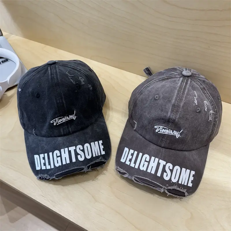 Vintage Denim Cap Women Raked Face Show Small Fashion Trendy Hat for Men - Image 11