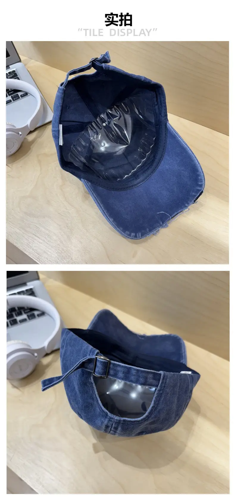 Vintage Denim Cap Women Raked Face Show Small Fashion Trendy Hat for Men — feature 7