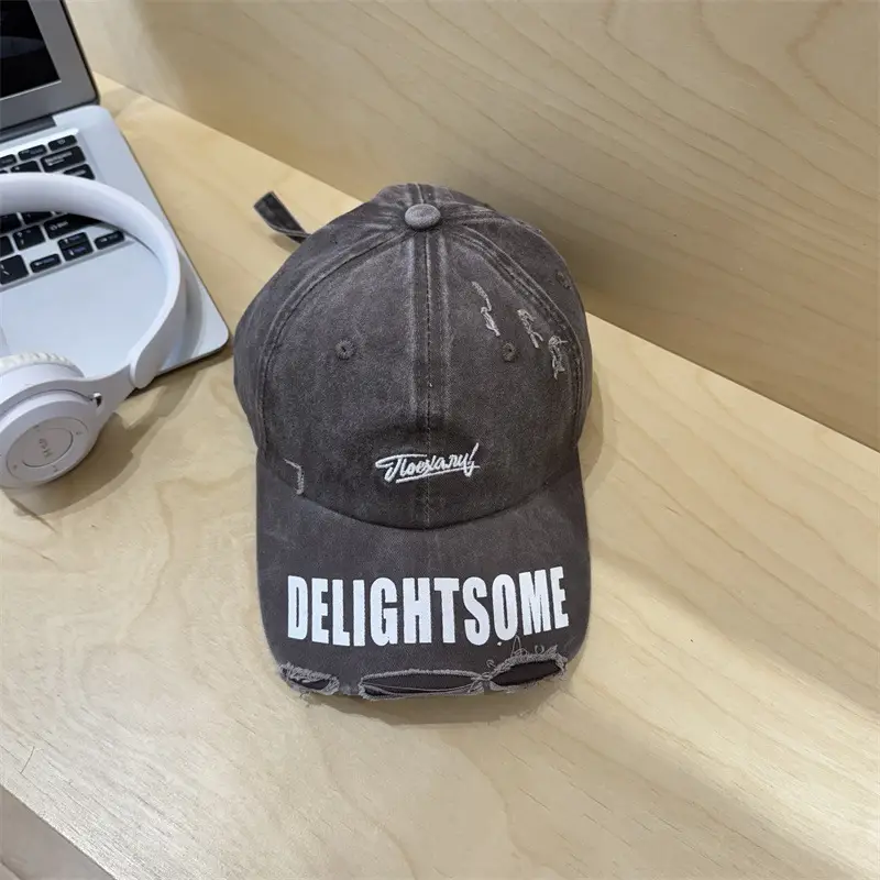 Vintage Denim Cap Women Raked Face Show Small Fashion Trendy Hat for Men - Image 3