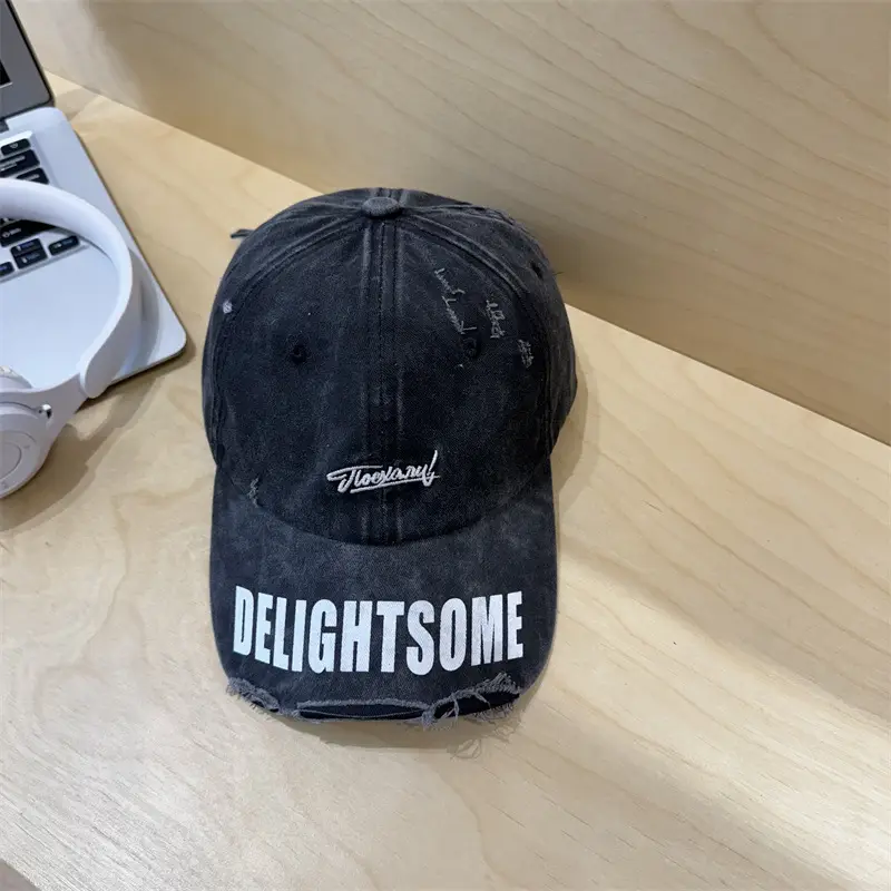 Vintage Denim Cap Women Raked Face Show Small Fashion Trendy Hat for Men - Image 4