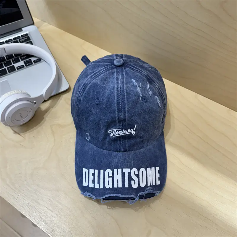 Vintage Denim Cap Women Raked Face Show Small Fashion Trendy Hat for Men - Image 5