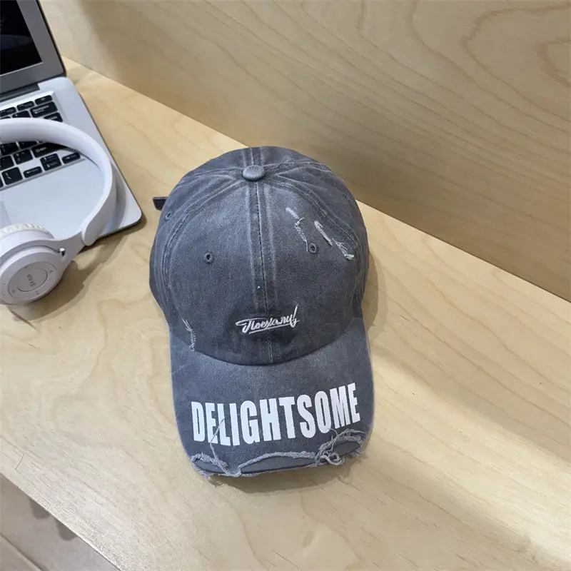Vintage Denim Cap Women Raked Face Show Small Fashion Trendy Hat for Men - Image 6