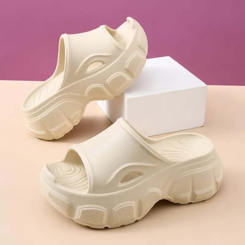 Black Thick-Soled Women's Slippers Summer Wear 2025 - Image 5