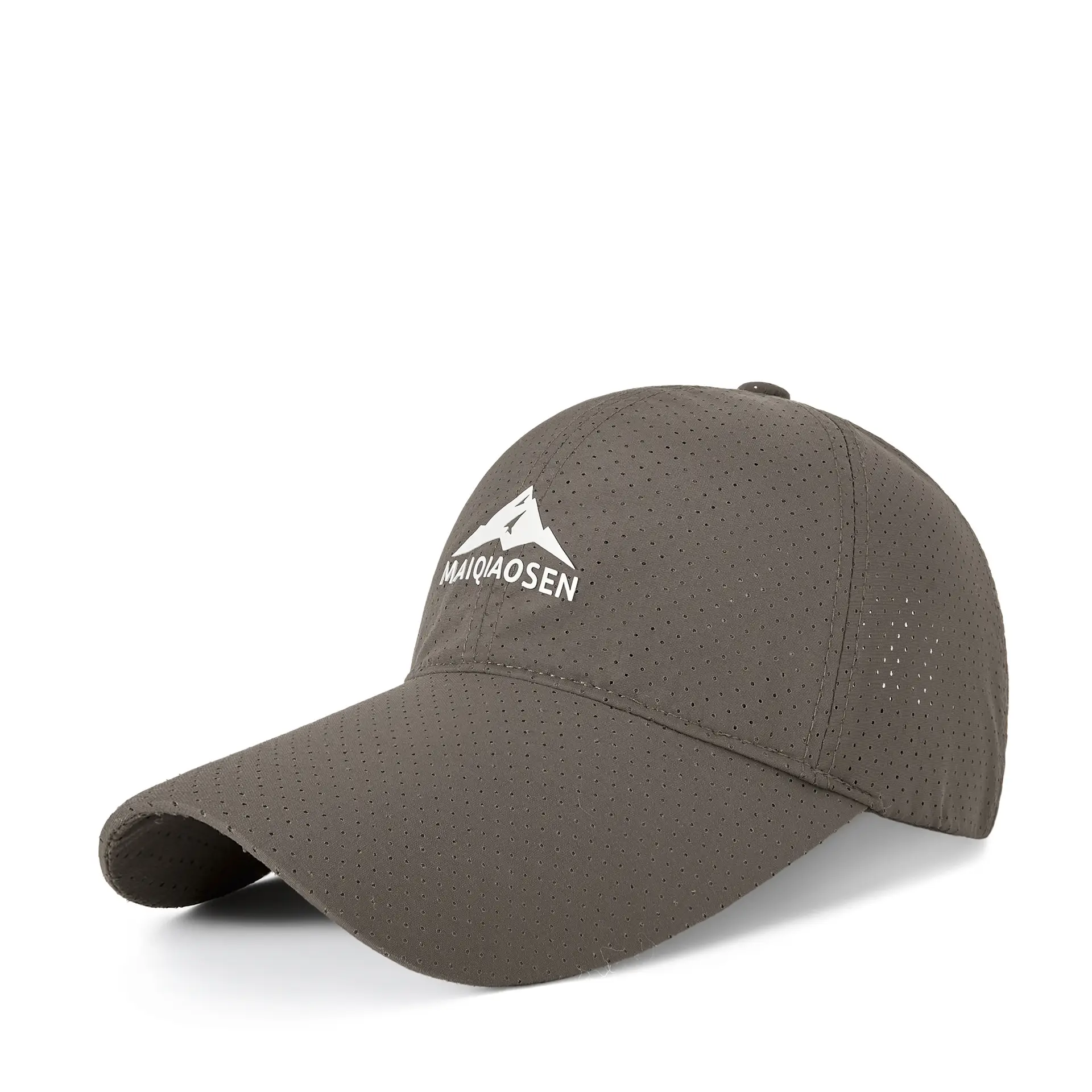 Men SPF50 Sunscreen Brim Cap Navy Camping Hat - Image 3