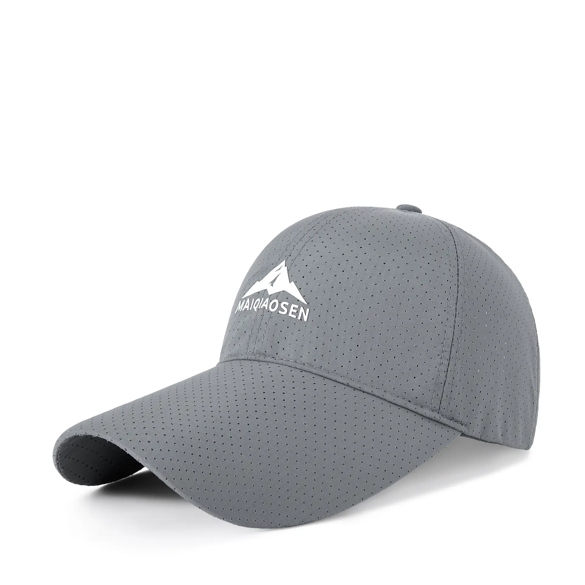 Men SPF50 Sunscreen Brim Cap Navy Camping Hat - Image 5