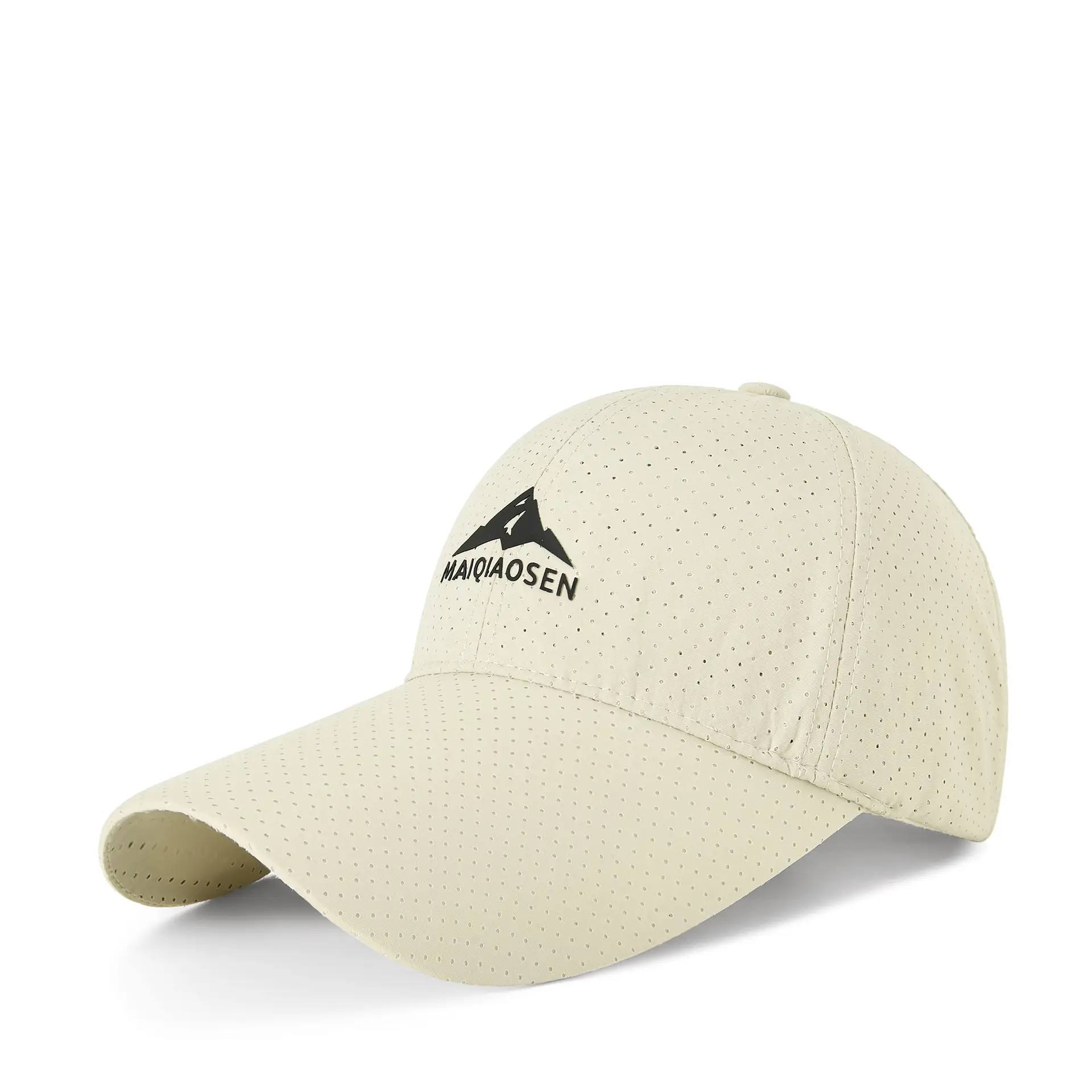 Men SPF50 Sunscreen Brim Cap Navy Camping Hat - Image 6