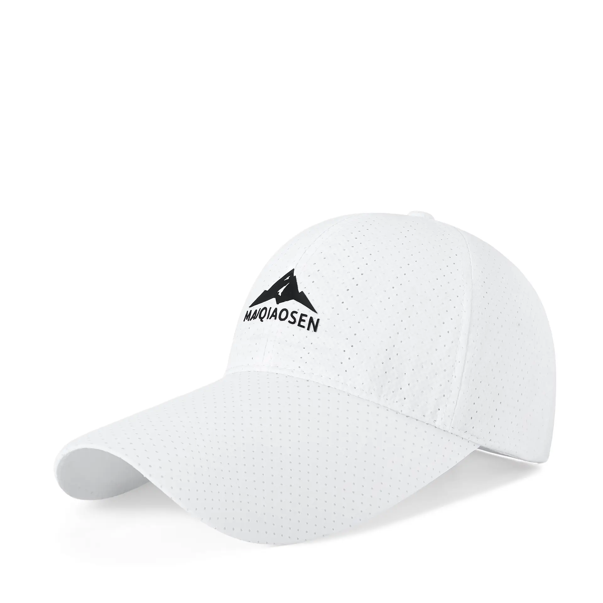 Men SPF50 Sunscreen Brim Cap Navy Camping Hat - Image 8
