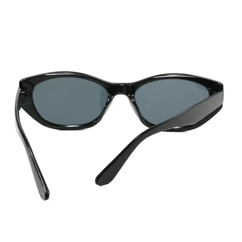 Women Retro UV Sunglasses Black Gold Frame