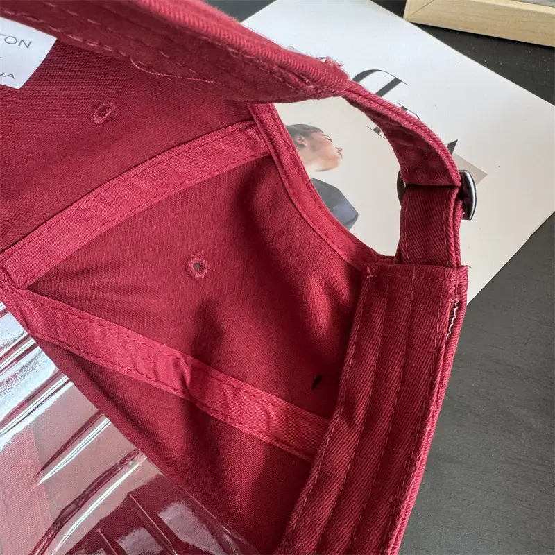 Women Red Potato Letter Cap Brown — feature 4