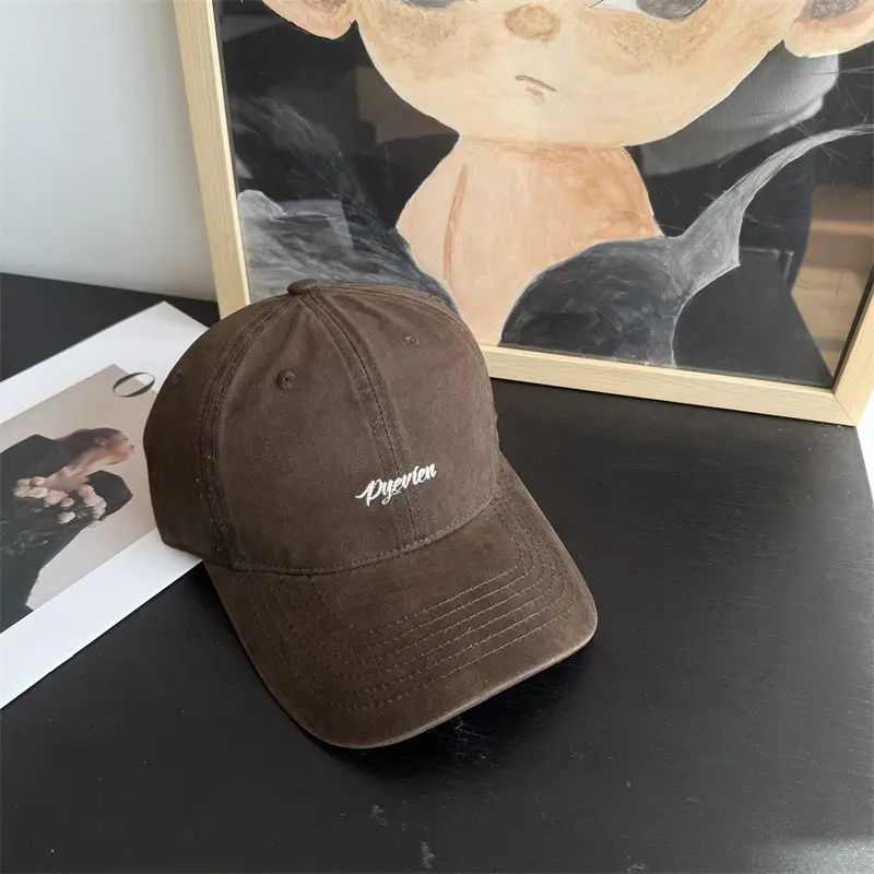 Women Red Potato Letter Cap Brown - Image 6