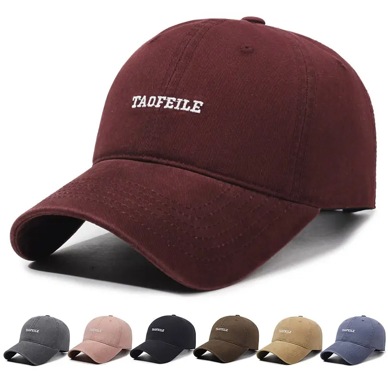 Maroon Embroidered Baseball Cap for Men Women - Image 8