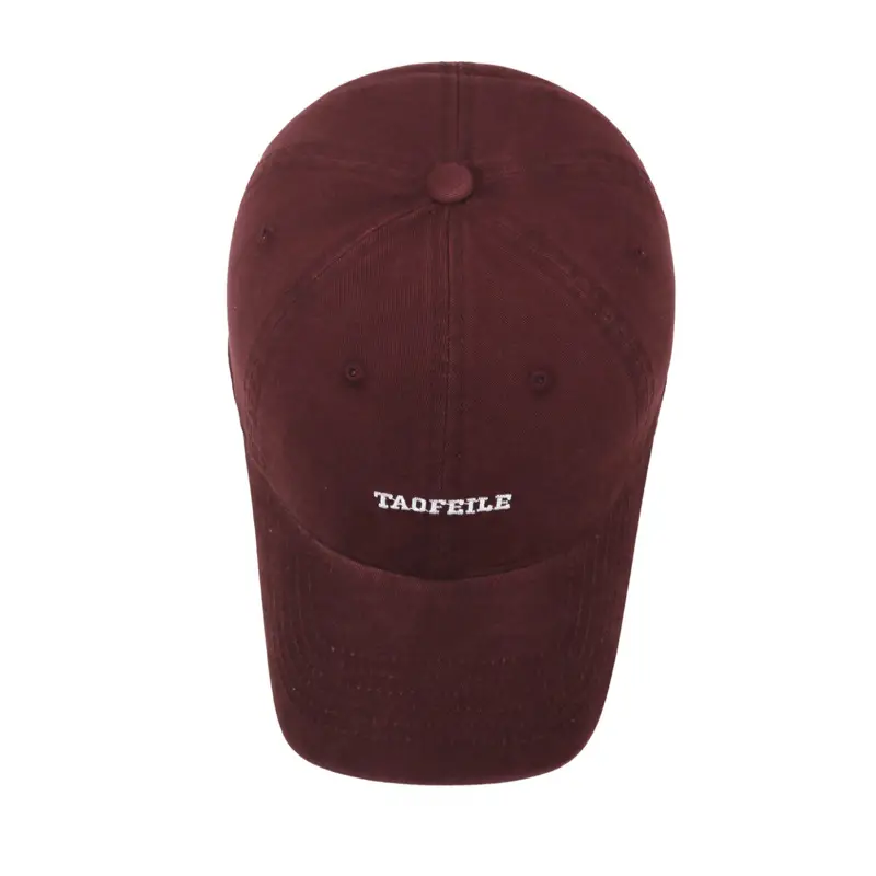 Maroon Embroidered Baseball Cap for Men Women - Image 10