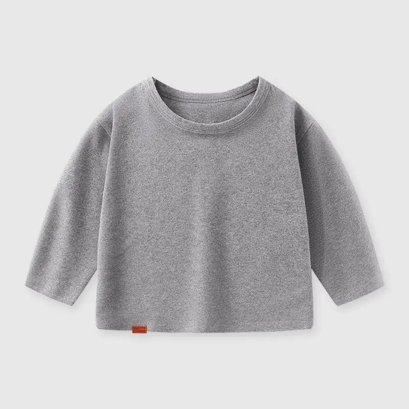 Baby Long Sleeve T-Shirt Beige Spring Autumn Kids Top - Image 8