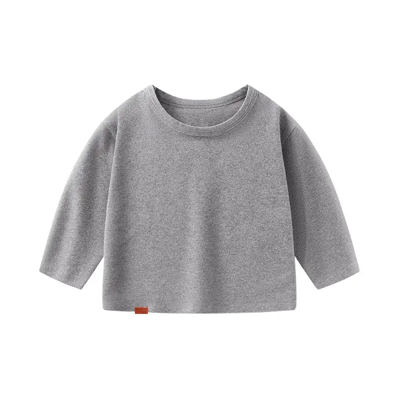 Baby Long Sleeve T-Shirt Beige Spring Autumn Kids Top - Image 9