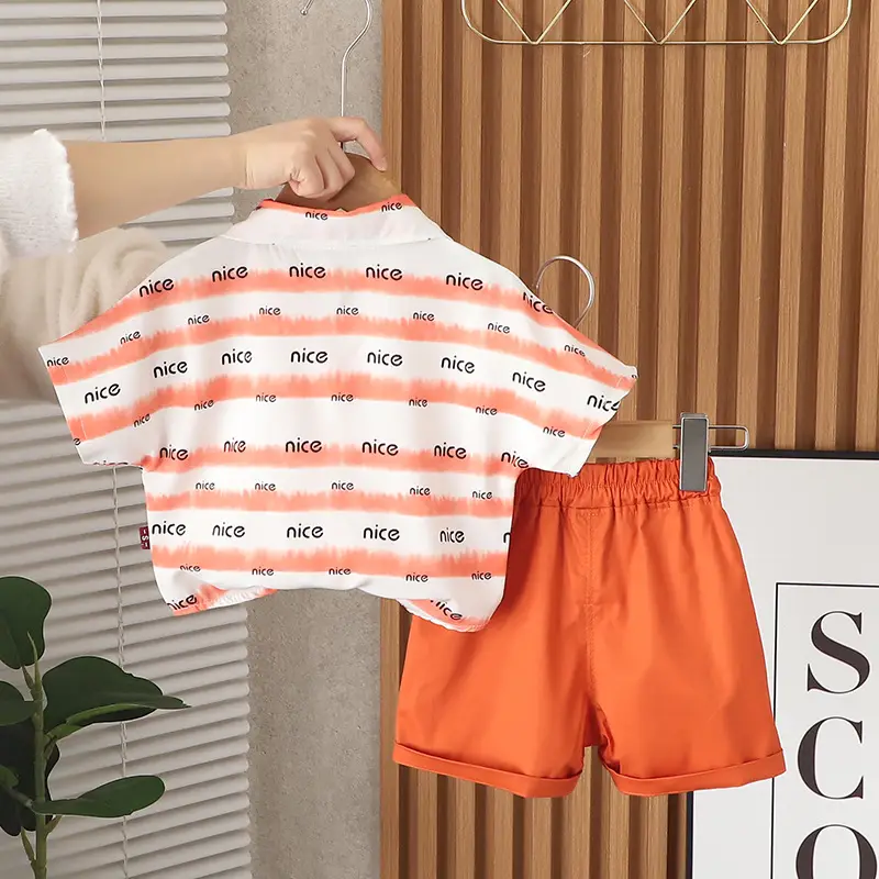 2025 Cotton T-Shirt Polo Shorts Set for Boys 1-5Y - Image 6