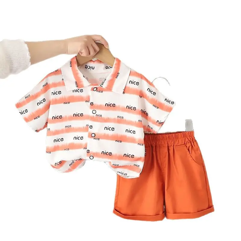 2025 Cotton T-Shirt Polo Shorts Set for Boys 1-5Y - Image 7