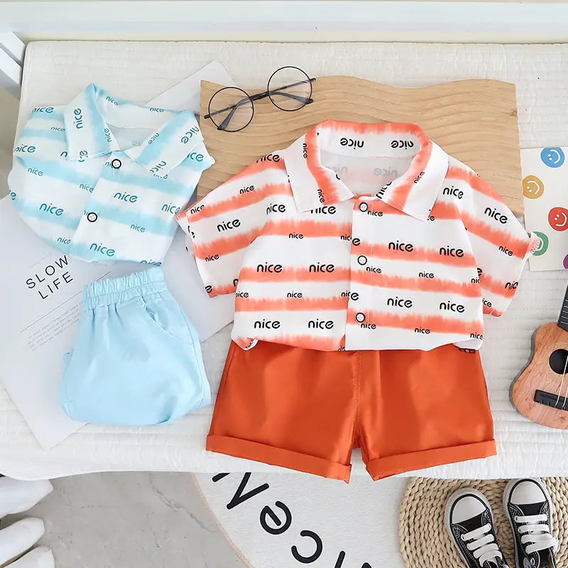 2025 Cotton T-Shirt Polo Shorts Set for Boys 1-5Y — feature 3