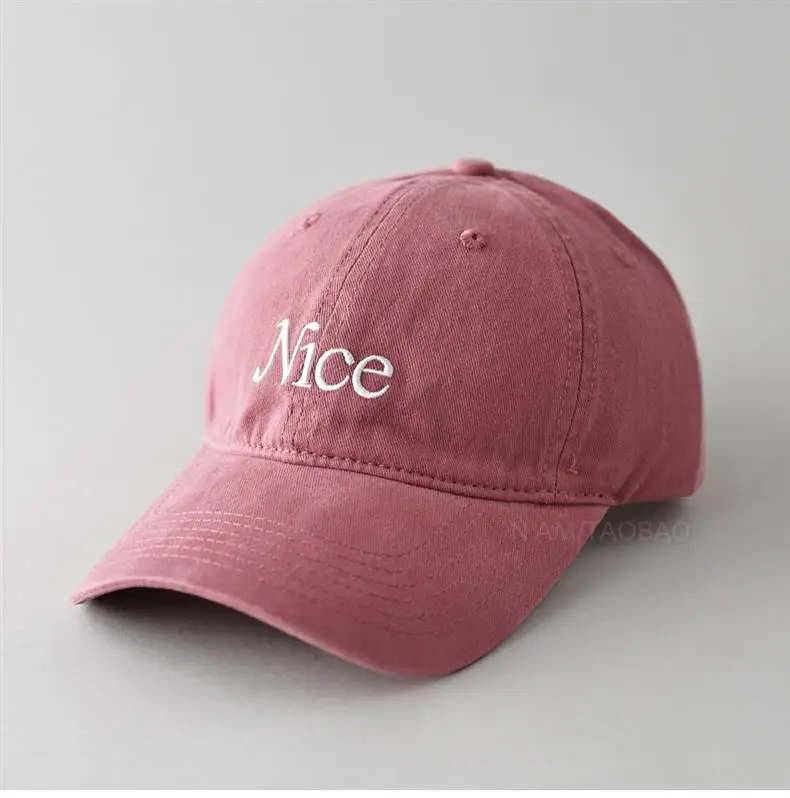 Mice Embroidered Beige Baseball Cap for Men Women — feature 1