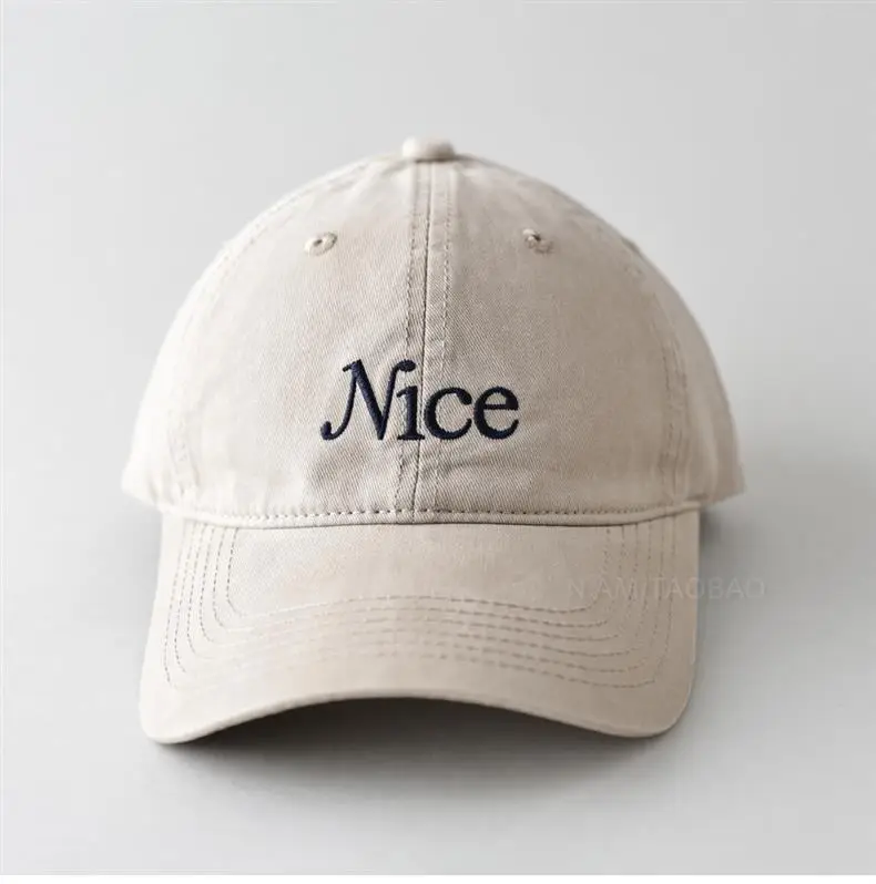 Mice Embroidered Beige Baseball Cap for Men Women — feature 10