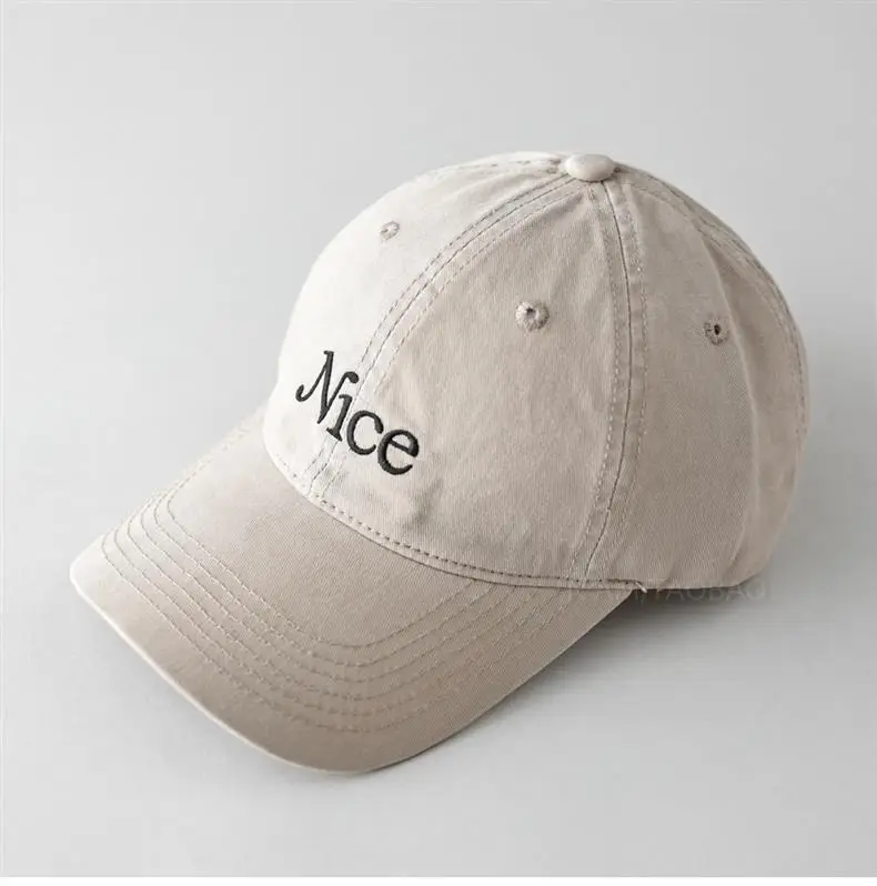 Mice Embroidered Beige Baseball Cap for Men Women — feature 11