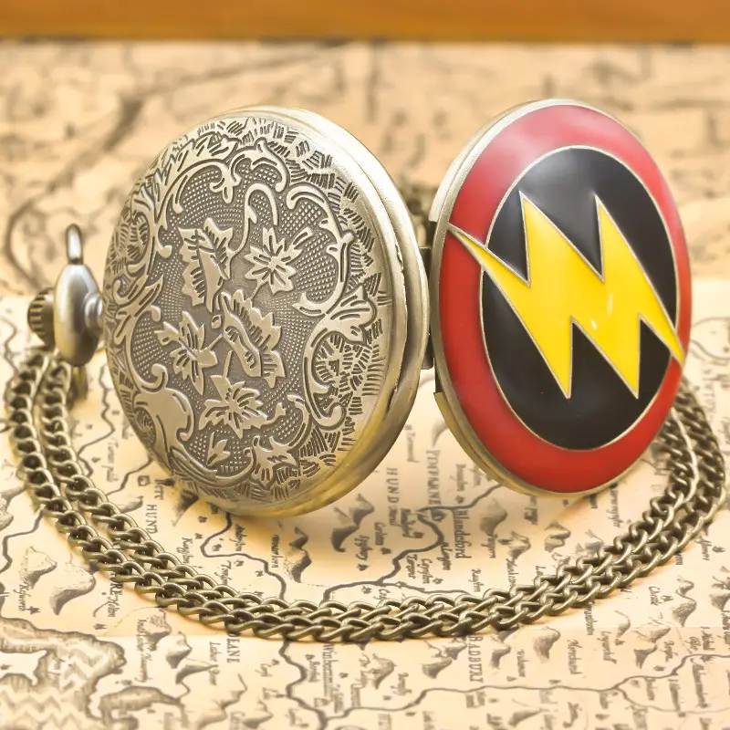 Avengers Quartz Pocket Watch Necklace for Kids - Image 3