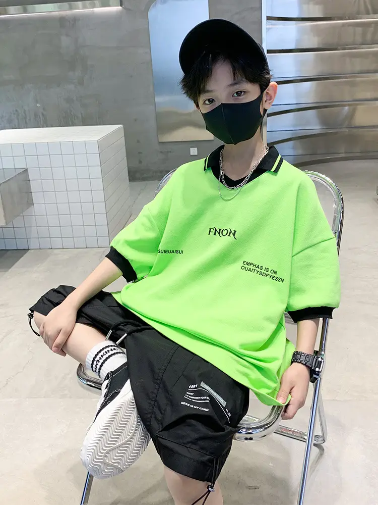 Boys Cotton T-Shirt Summer 2025 Cartoon Design - Image 3