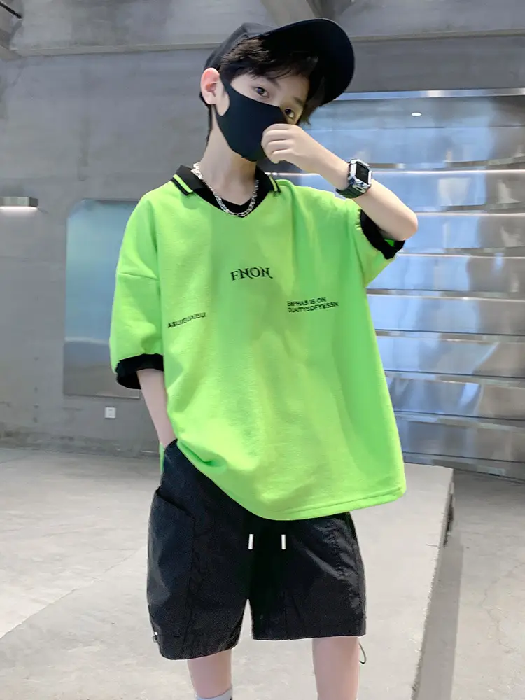 Boys Cotton T-Shirt Summer 2025 Cartoon Design - Image 5
