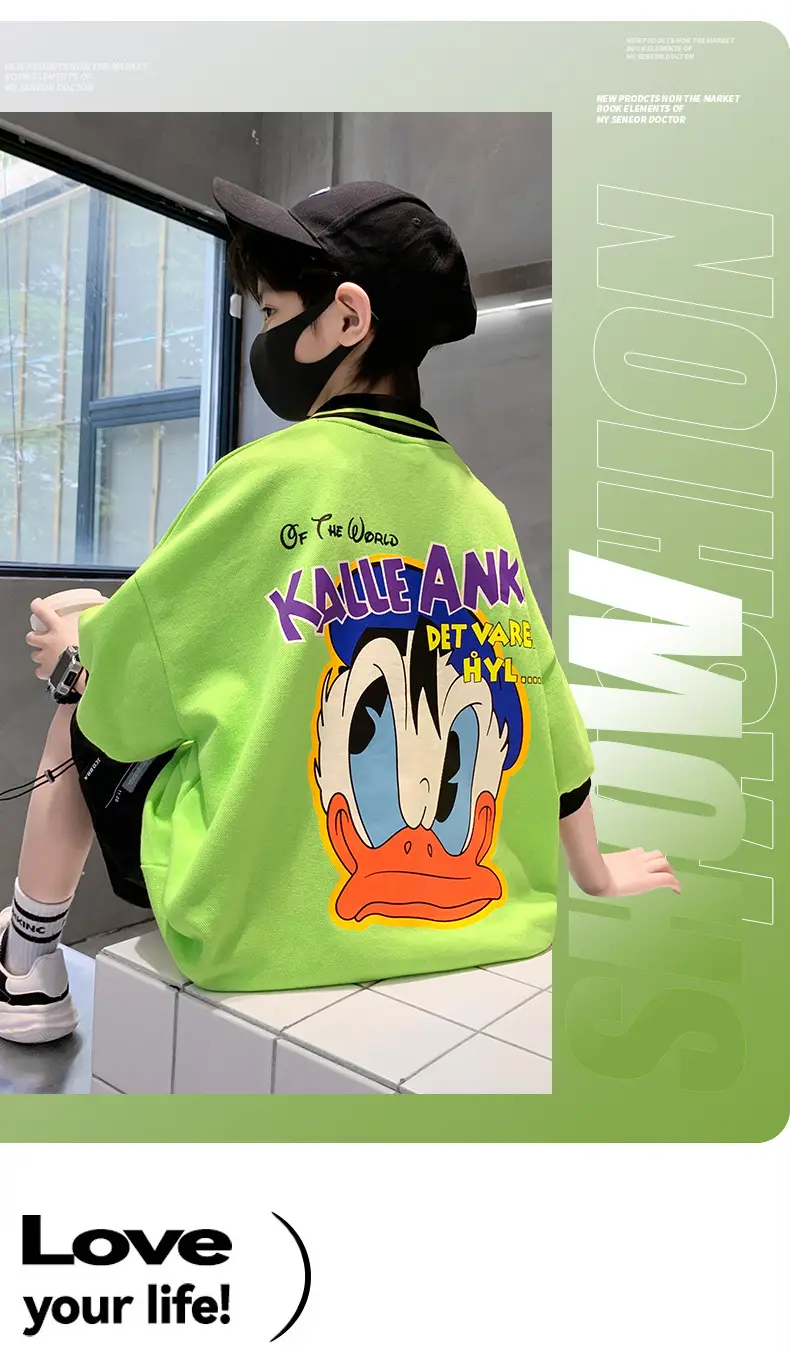 Boys Cotton T-Shirt Summer 2025 Cartoon Design — feature 1