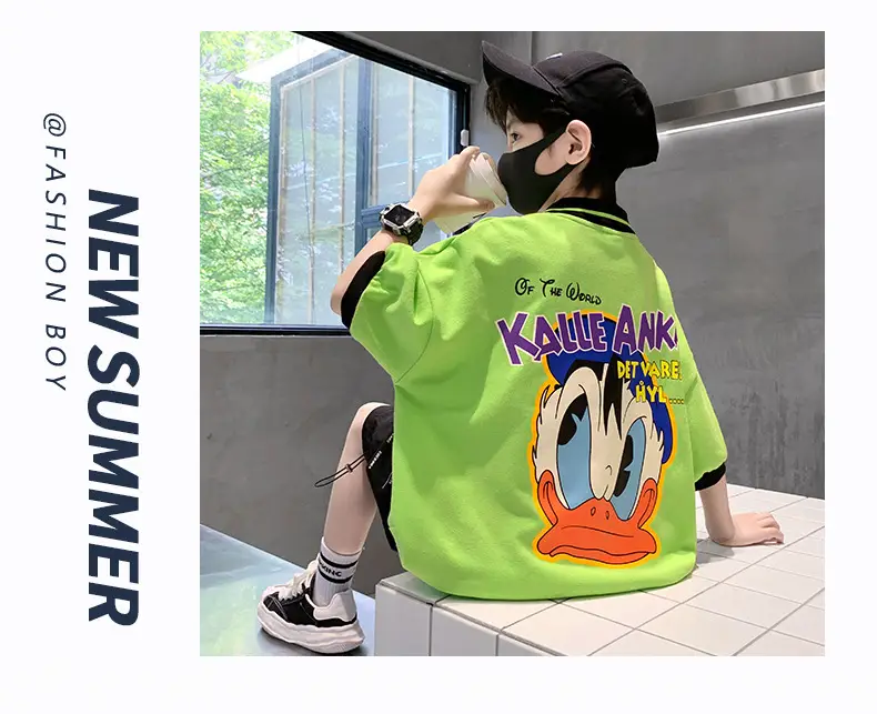 Boys Cotton T-Shirt Summer 2025 Cartoon Design — feature 11