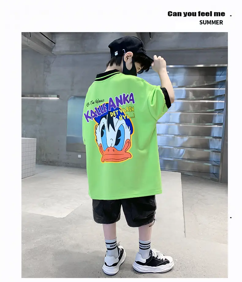 Boys Cotton T-Shirt Summer 2025 Cartoon Design — feature 14