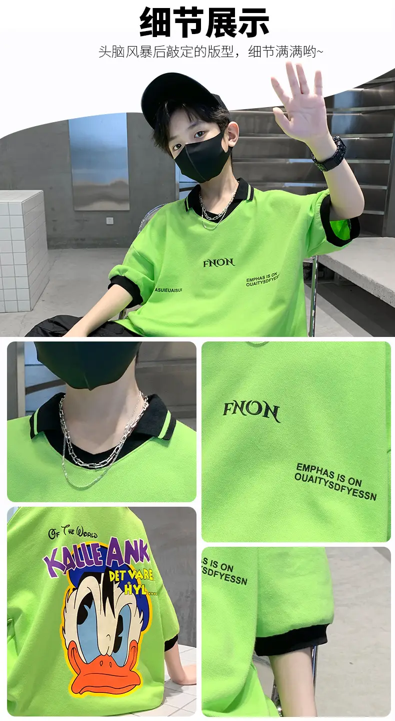 Boys Cotton T-Shirt Summer 2025 Cartoon Design — feature 5
