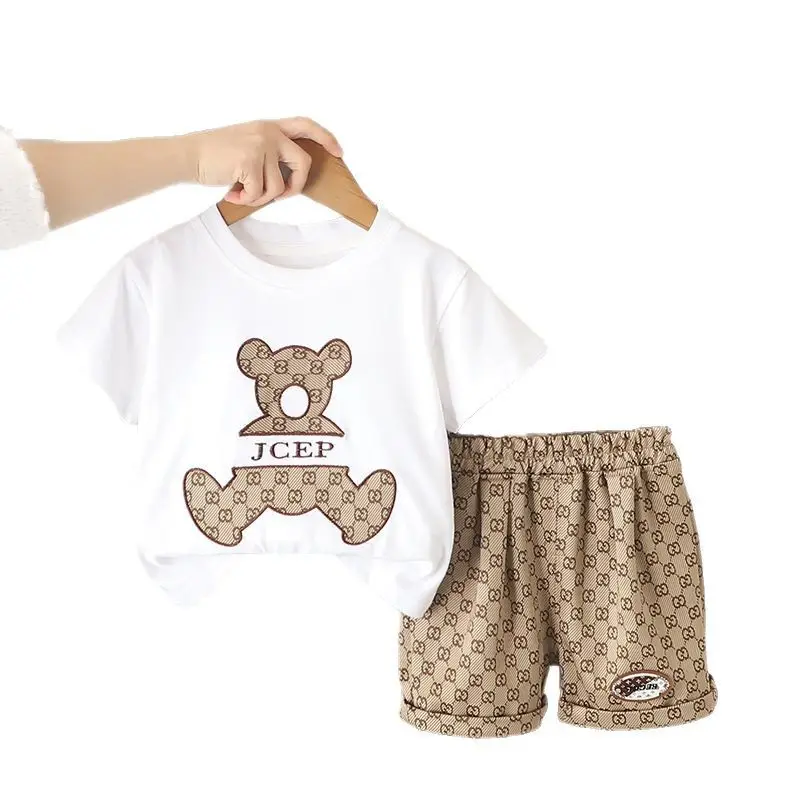 2025 Summer Kids T-Shirt Bear Print 1-5Yr - Image 7